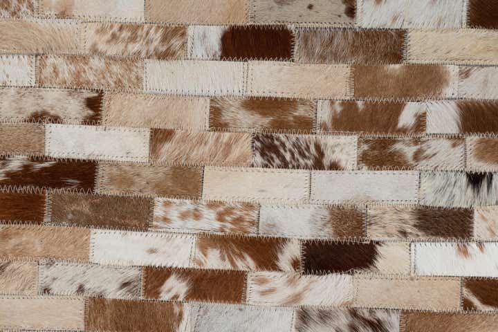 2' x 3' Cowhide Leather Rug