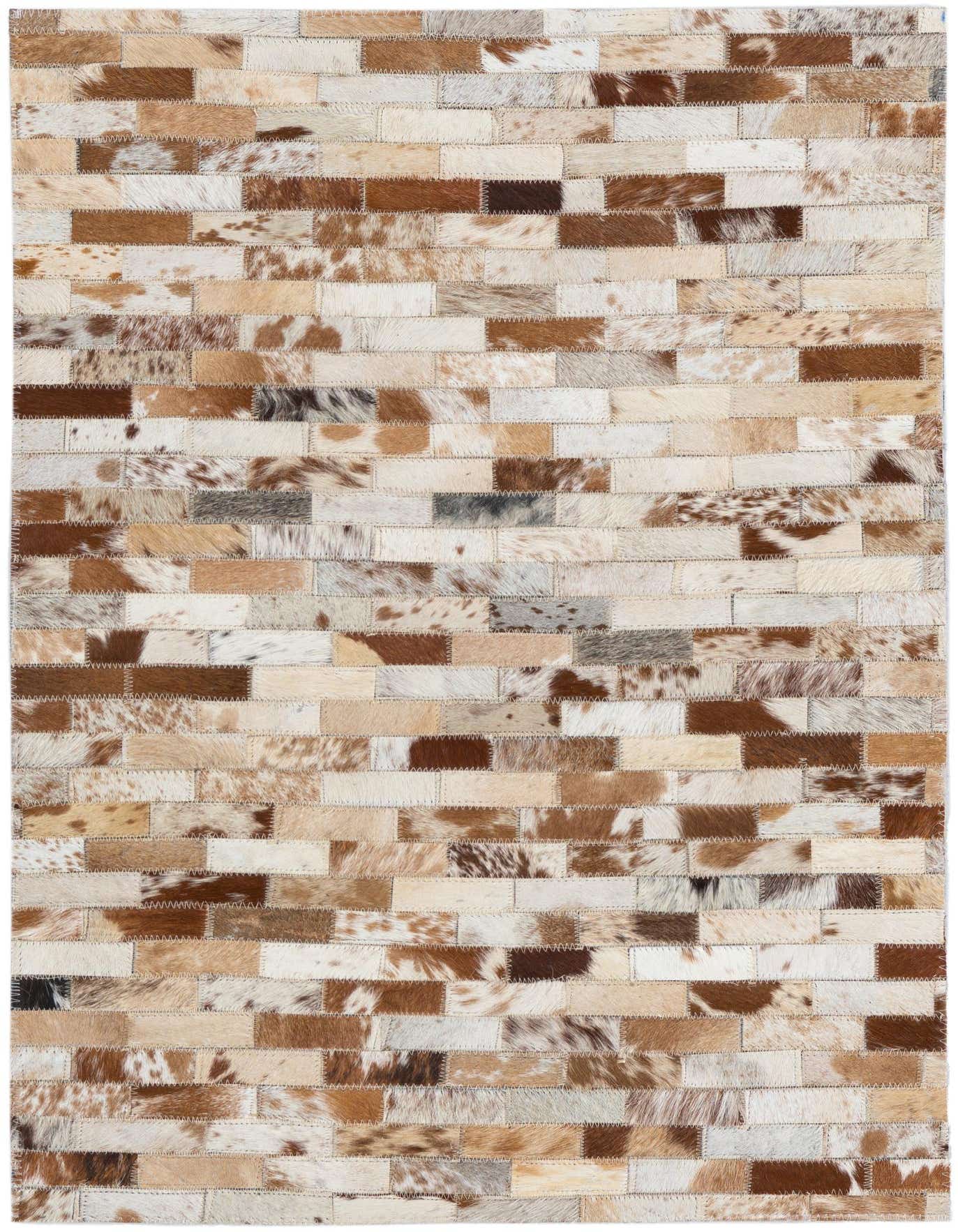 2' x 3' Cowhide Leather Rug