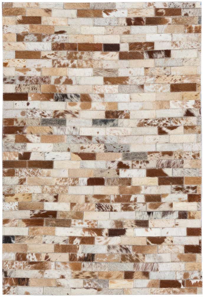 2' x 3' Cowhide Leather Rug