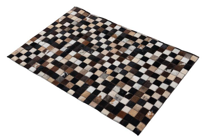 Detail image of 2' x 3' 1 Cowhide Leather Rug