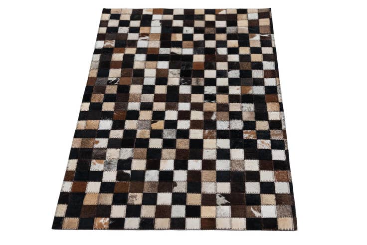 Detail image of 2' x 3' 1 Cowhide Leather Rug