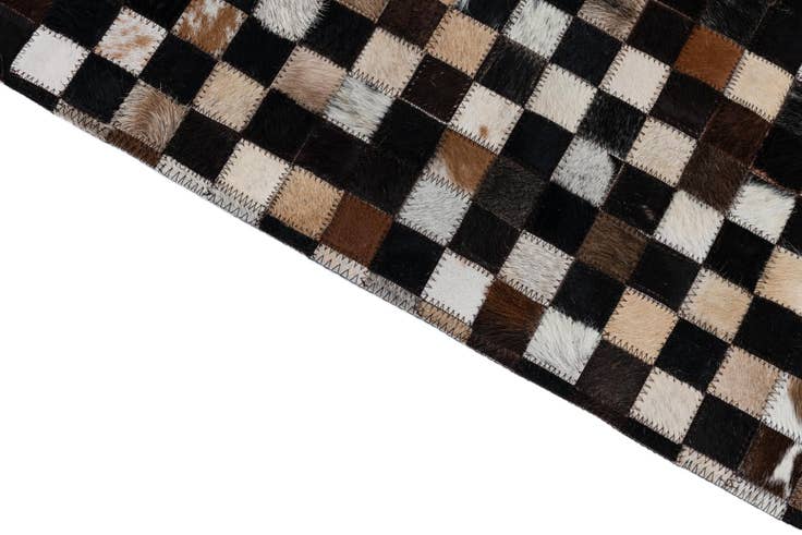 Detail image of 2' x 3' 1 Cowhide Leather Rug