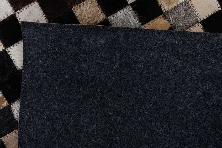 2' x 3' 1 Cowhide Leather Rug