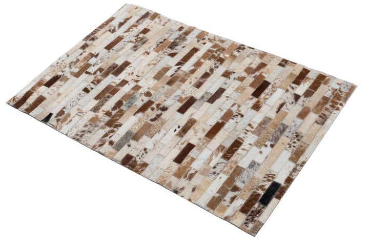 2' x 3' Cowhide Leather Rug