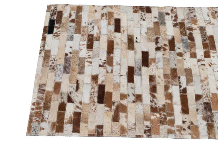2' x 3' Cowhide Leather Rug