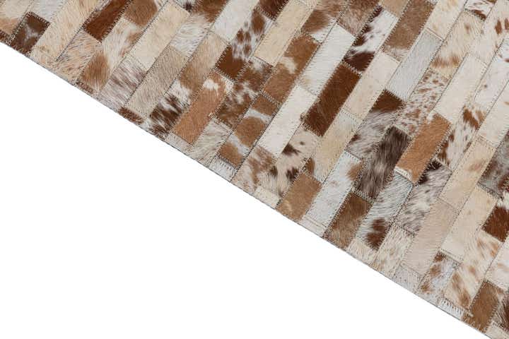 2' x 3' Cowhide Leather Rug