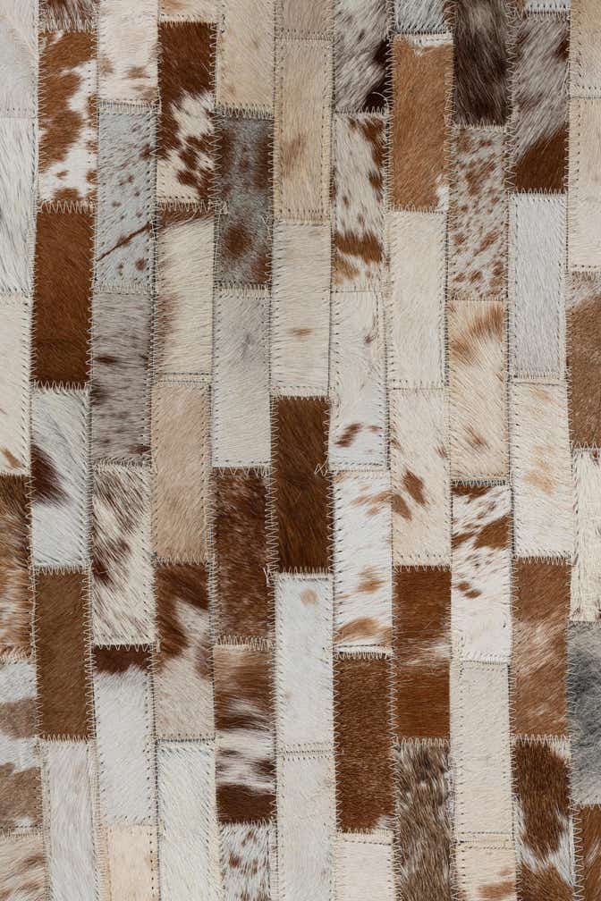 2' x 3' Cowhide Leather Rug