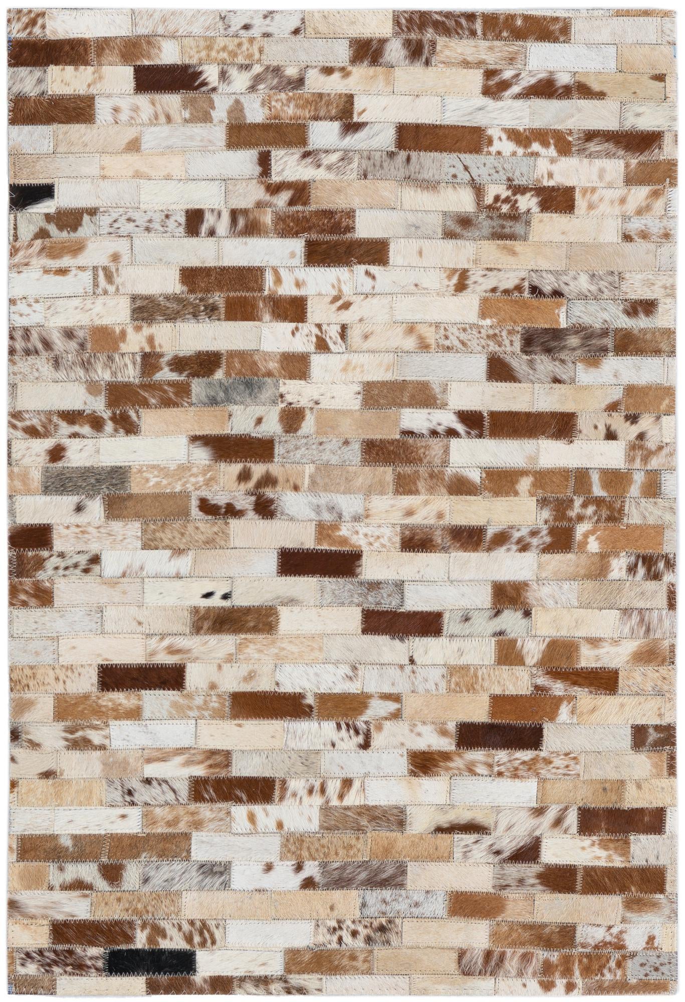 2' x 3' Cowhide Leather Rug