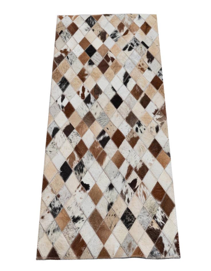 Detail image of 2' x 3' Cowhide Leather Rug