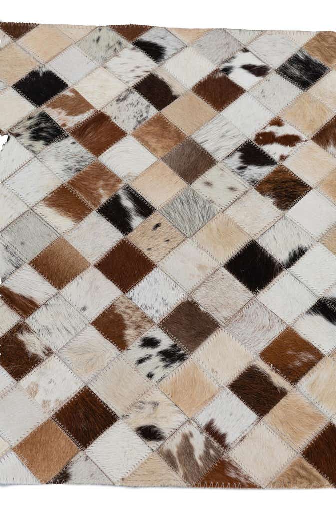 2' x 3' Cowhide Leather Rug