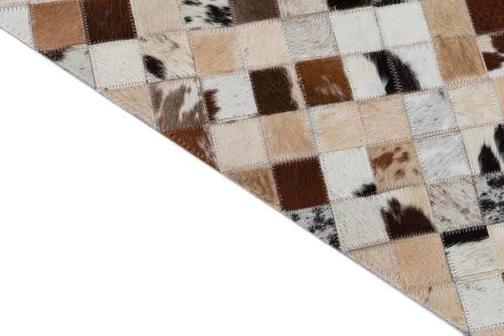 2' x 3' Cowhide Leather Rug