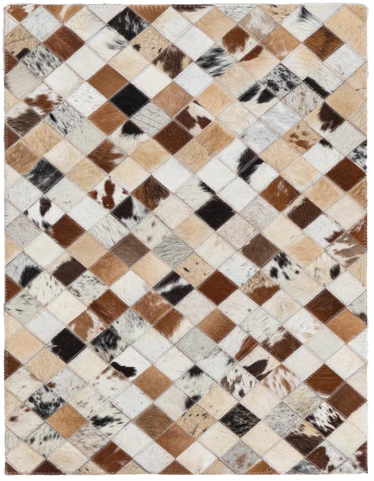 Detail image of 2' x 3' Cowhide Leather Rug