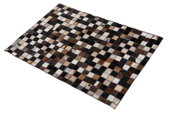 2' x 3' Cowhide Leather Rug