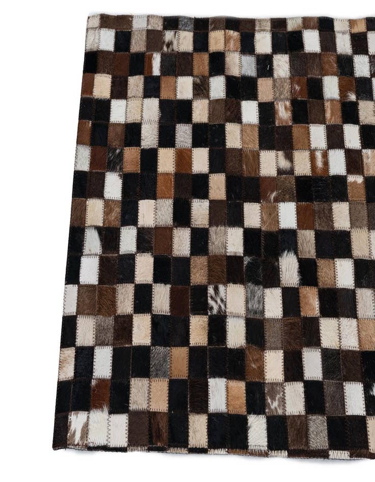 Detail image of 2' x 3' Cowhide Leather Rug