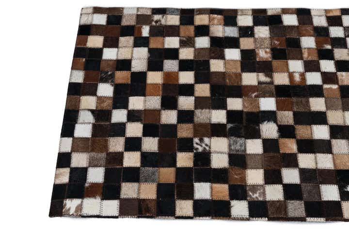 2' x 3' Cowhide Leather Rug