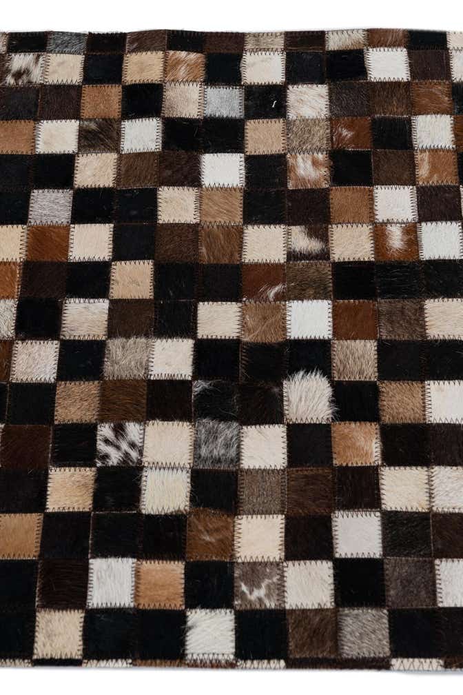 2' x 3' Cowhide Leather Rug