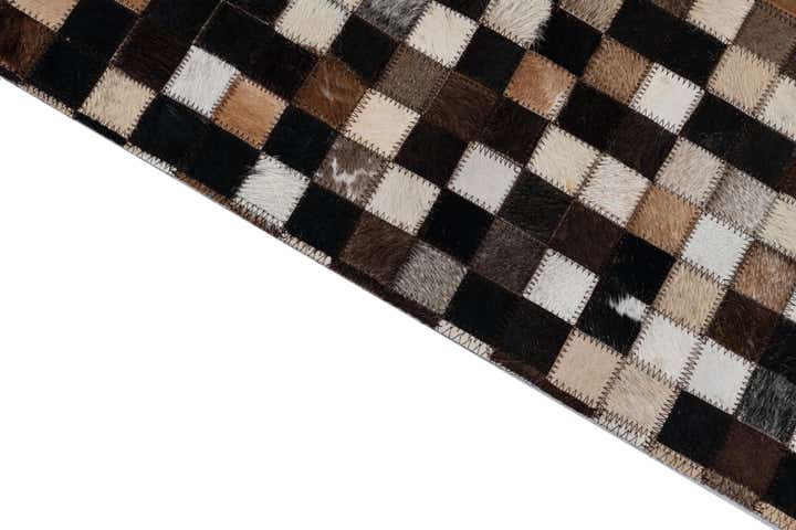 2' x 3' Cowhide Leather Rug