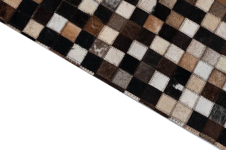 Detail image of 2' x 3' Cowhide Leather Rug