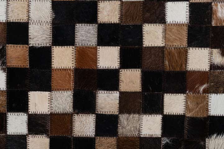 2' x 3' Cowhide Leather Rug
