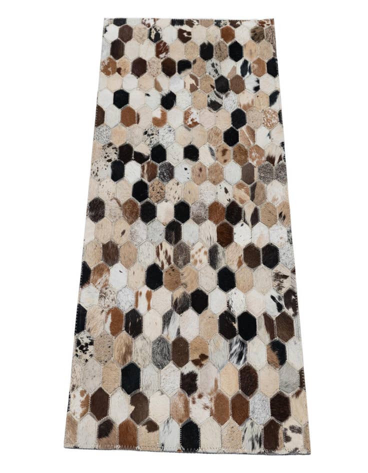 Detail image of 2' x 3' Cowhide Leather Rug