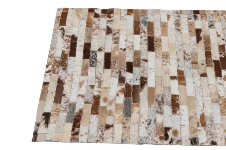 2' x 3' Cowhide Leather Rug