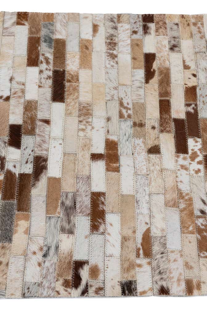 2' x 3' Cowhide Leather Rug