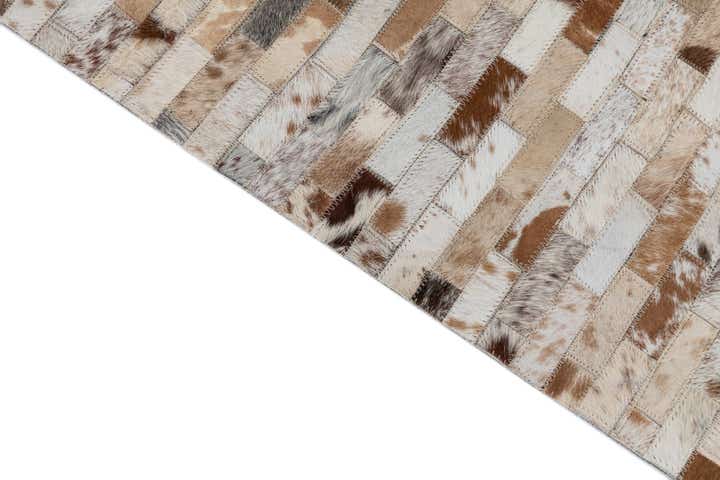 2' x 3' Cowhide Leather Rug