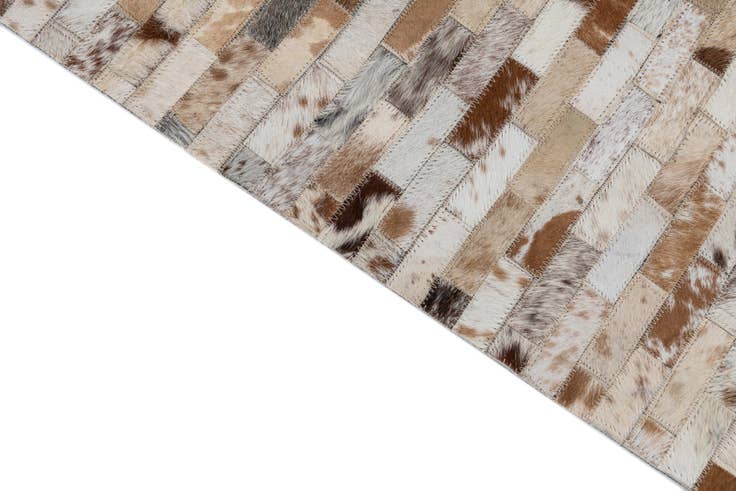 Detail image of 2' x 3' Cowhide Leather Rug