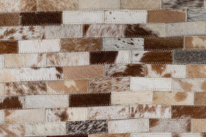 2' x 3' Cowhide Leather Rug
