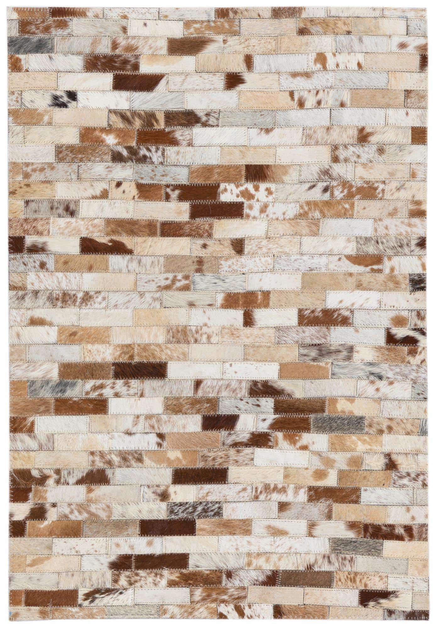 2' x 3' Cowhide Leather Rug