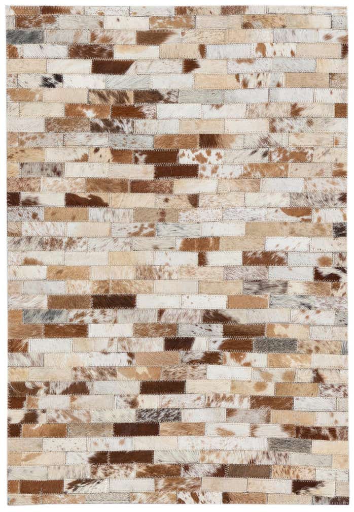 2' x 3' Cowhide Leather Rug