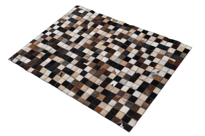 2' 3 x 3' 1 Cowhide Leather Rug
