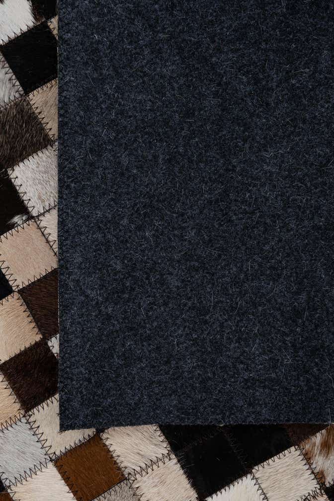 2' 3 x 3' 1 Cowhide Leather Rug