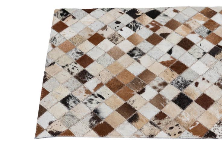 Detail image of 2' x 3' Cowhide Leather Rug