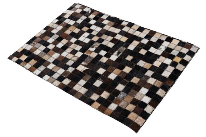 2' x 3' Cowhide Leather Rug