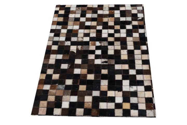 2' x 3' Cowhide Leather Rug