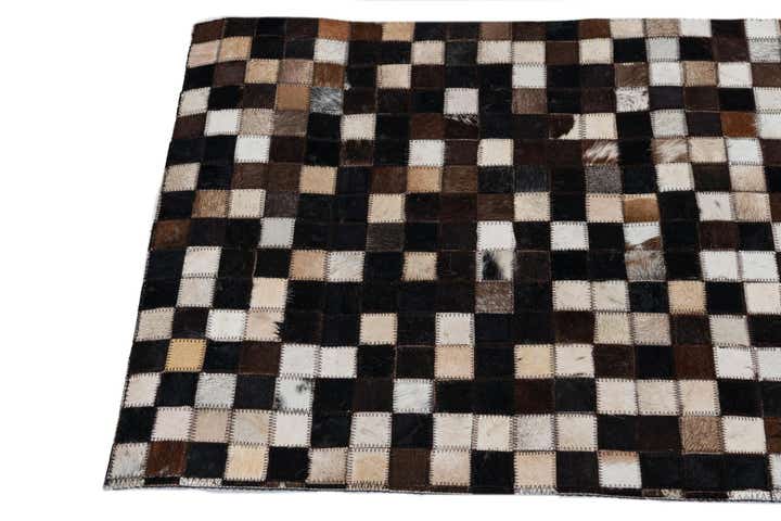 2' x 3' Cowhide Leather Rug