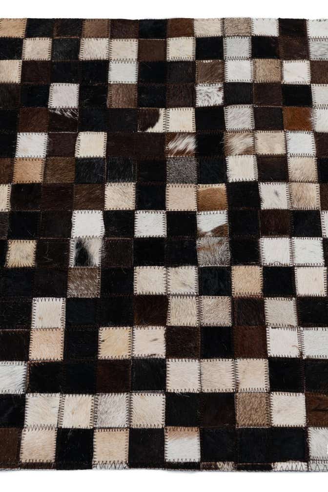 2' x 3' Cowhide Leather Rug