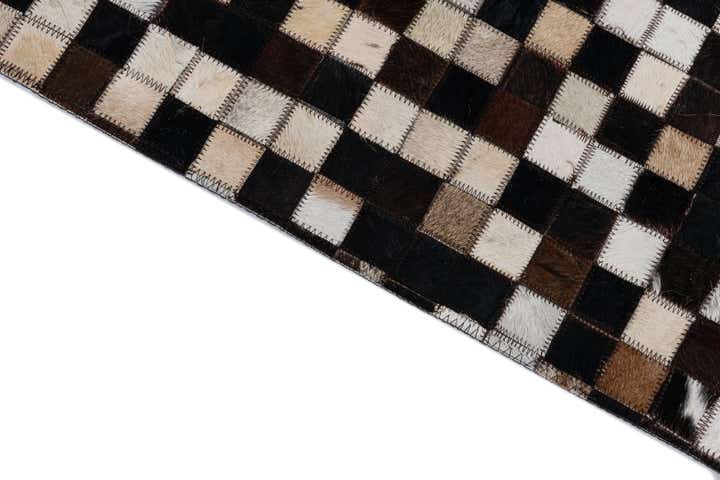 2' x 3' Cowhide Leather Rug