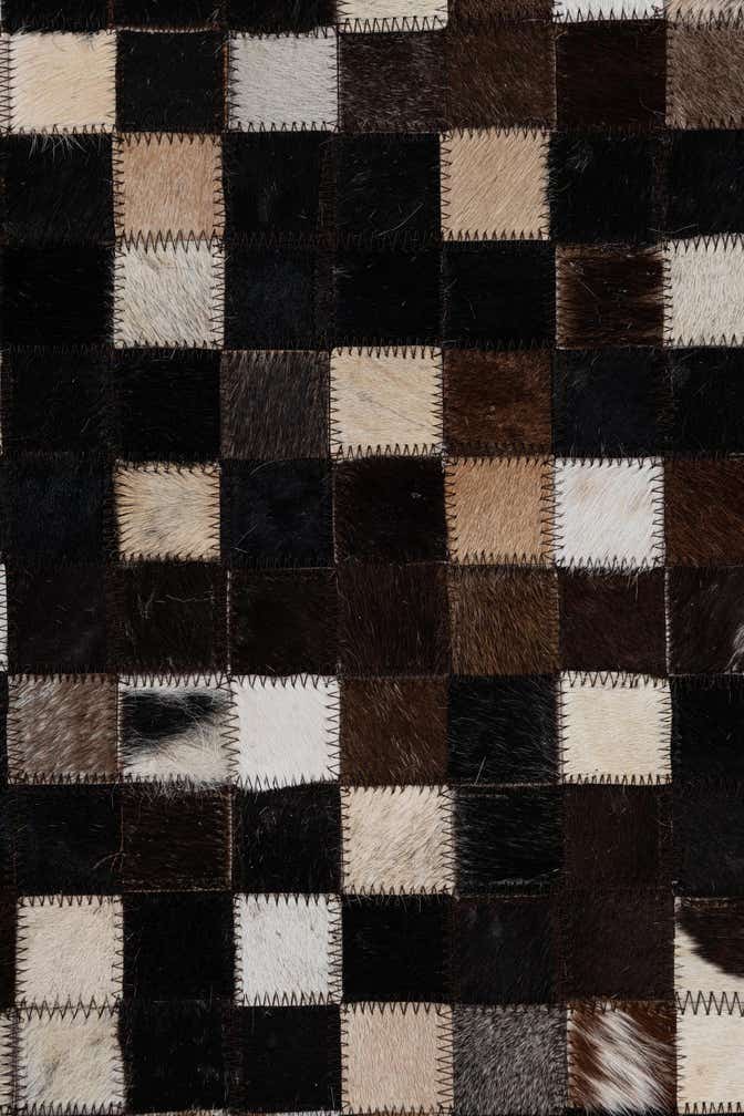 2' x 3' Cowhide Leather Rug