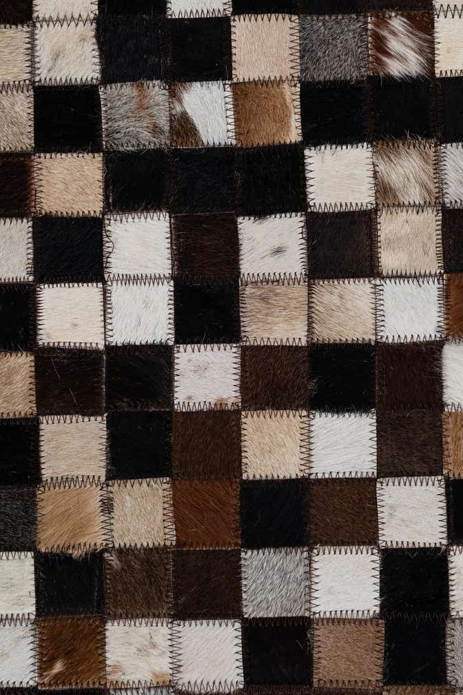 2' x 3' Cowhide Leather Rug