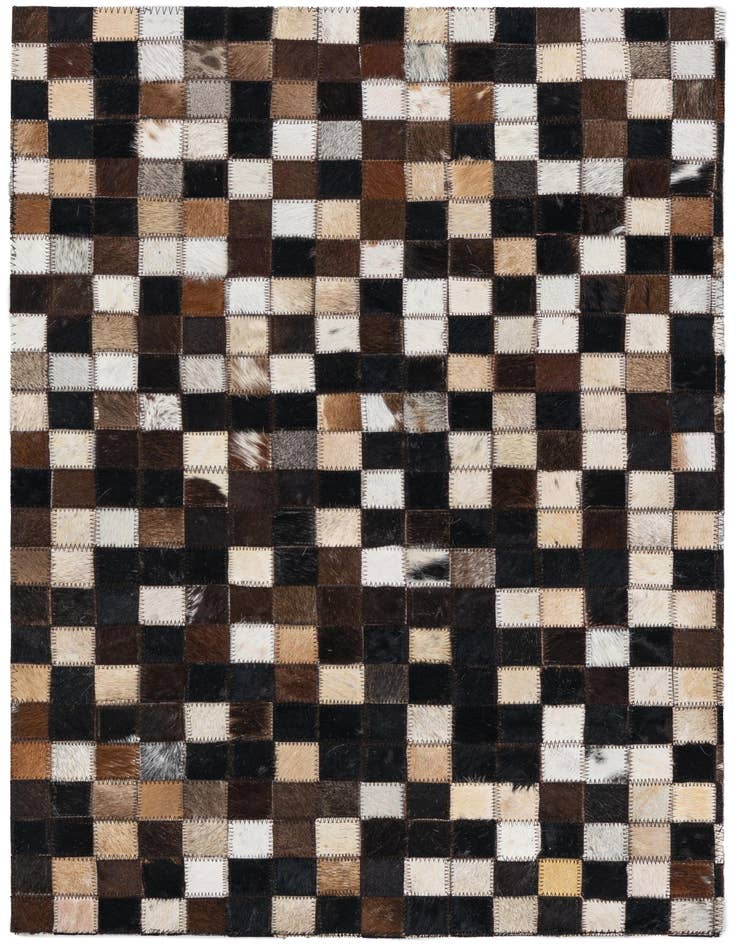 Detail image of 2' x 3' Cowhide Leather Rug