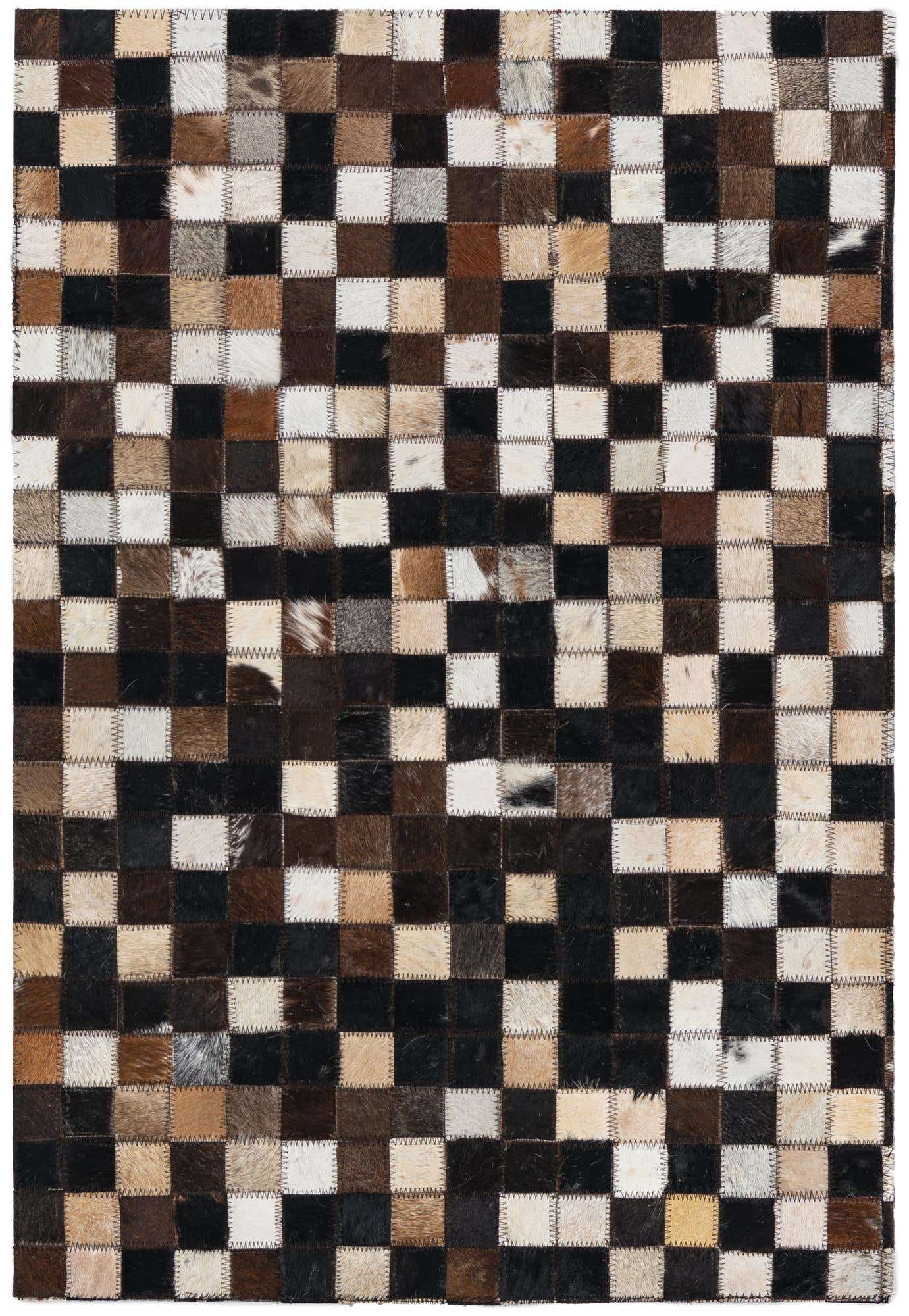 2' x 3' Cowhide Leather Rug