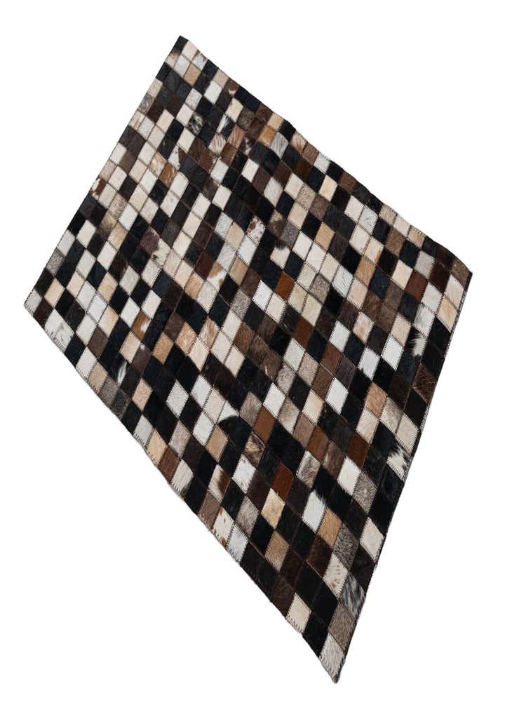 2' x 3' Cowhide Leather Rug