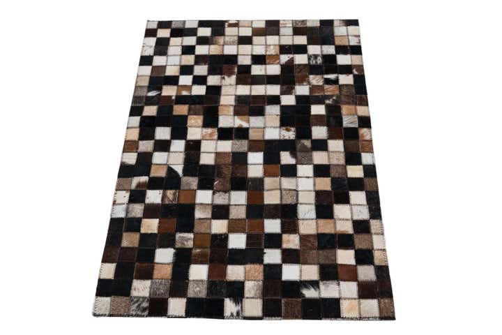 2' x 3' Cowhide Leather Rug
