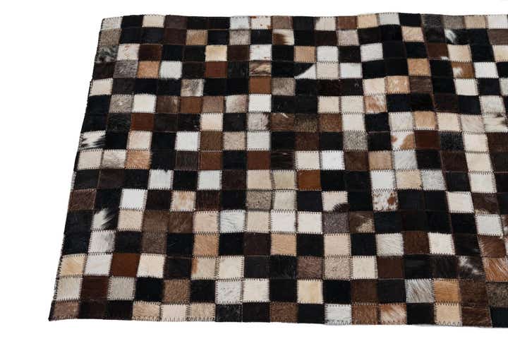 2' x 3' Cowhide Leather Rug
