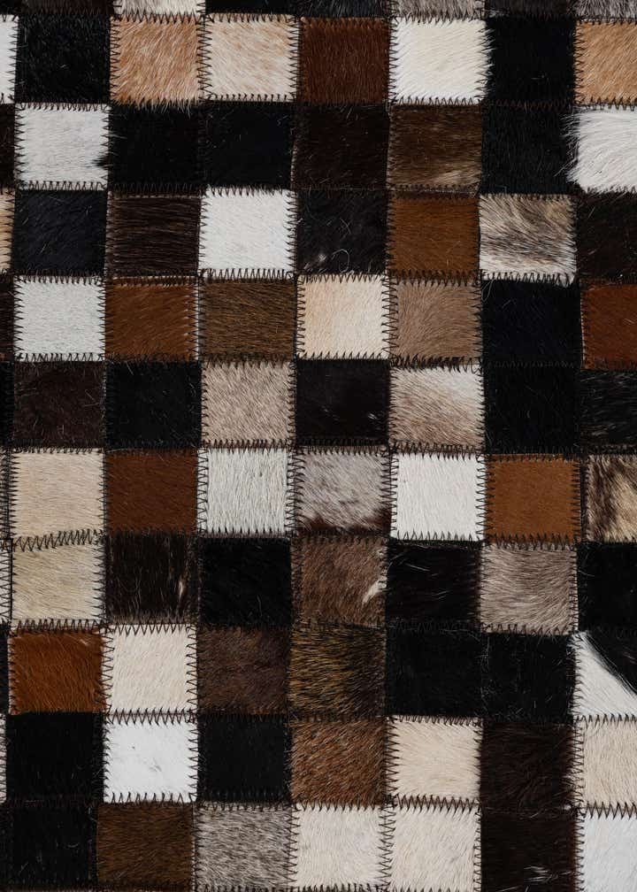 2' x 3' Cowhide Leather Rug