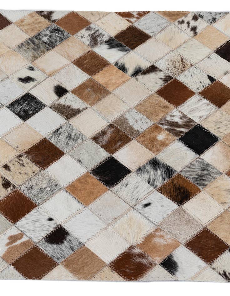 Detail image of 2' x 3' Cowhide Leather Rug