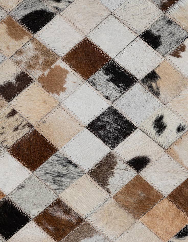 Detail image of 2' x 3' Cowhide Leather Rug