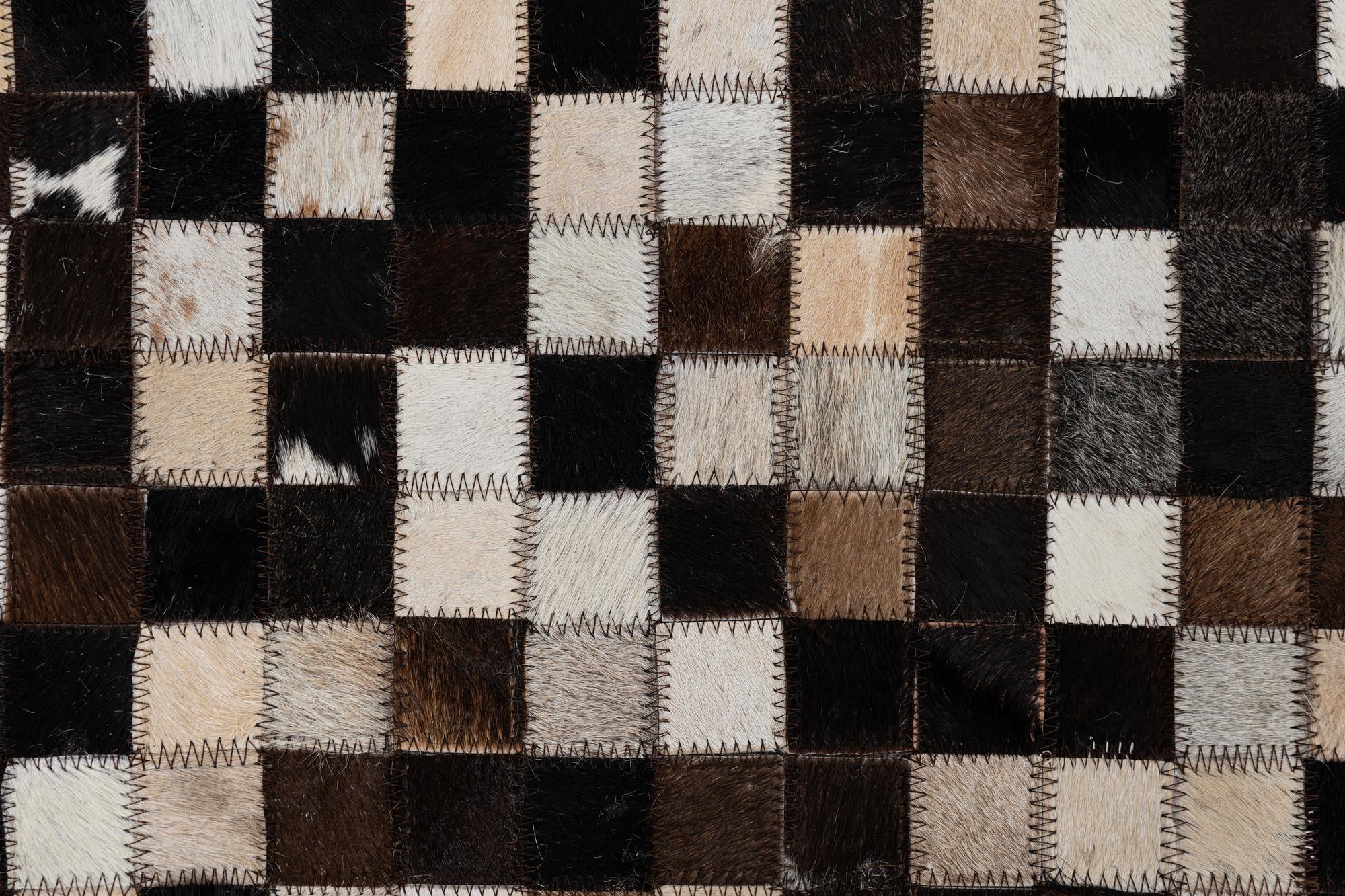 2' x 3' Cowhide Leather Rug